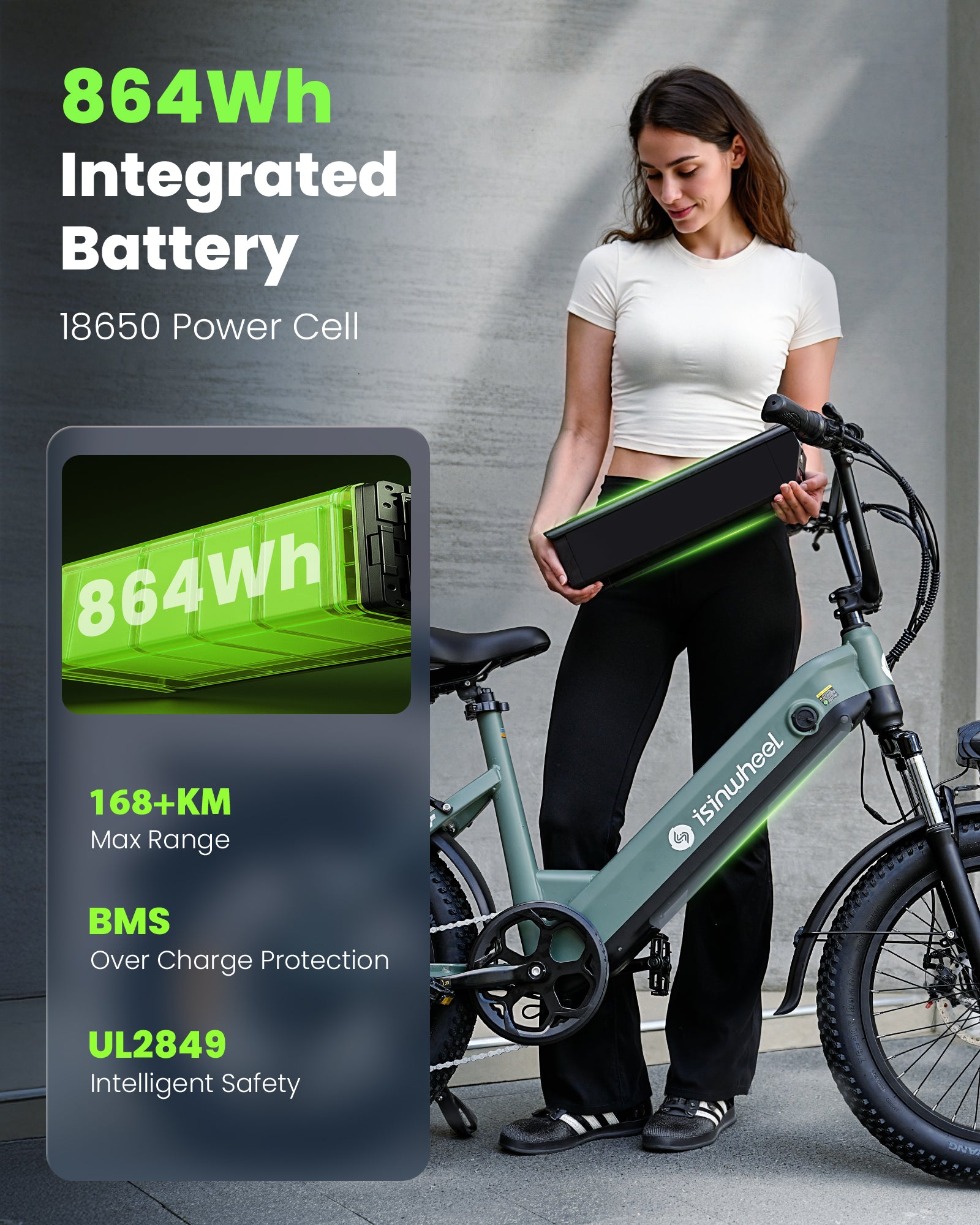 isinwheel U8 Series Electric Bike for Adults