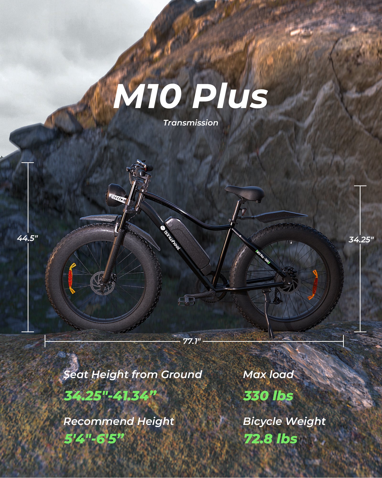 Vélo électrique isinwheel M10Plus