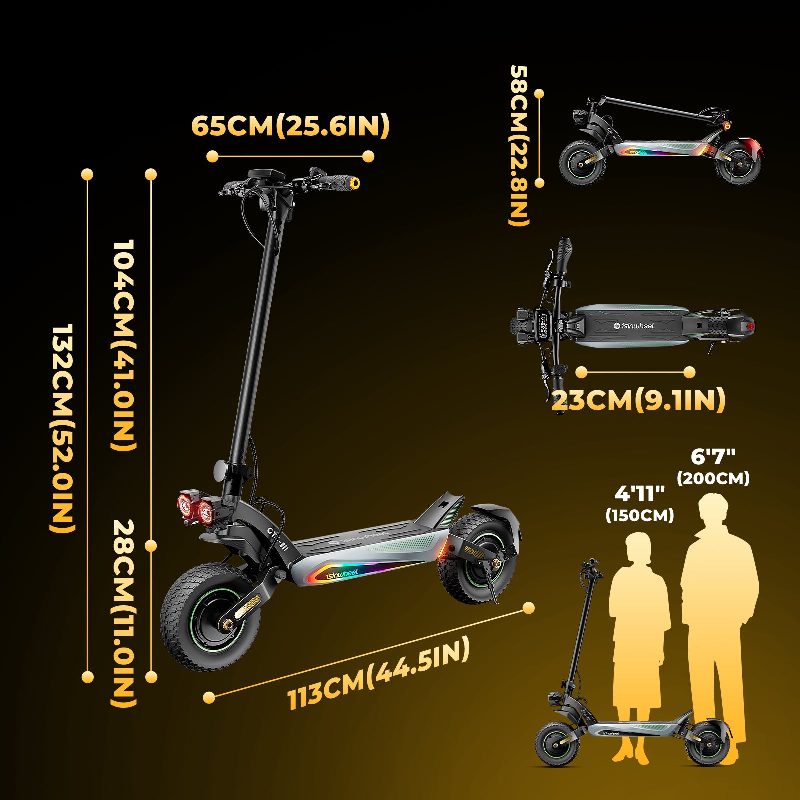 GT4 2400W Dual Motor Off-Road Electric Scooter(🔥 BFCM Sale)