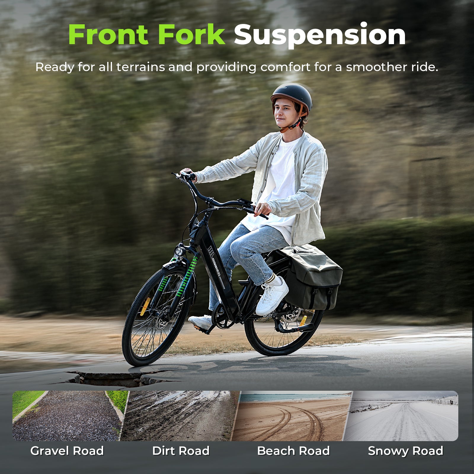 isinwheel Ucitys Electric Cruiser Bike