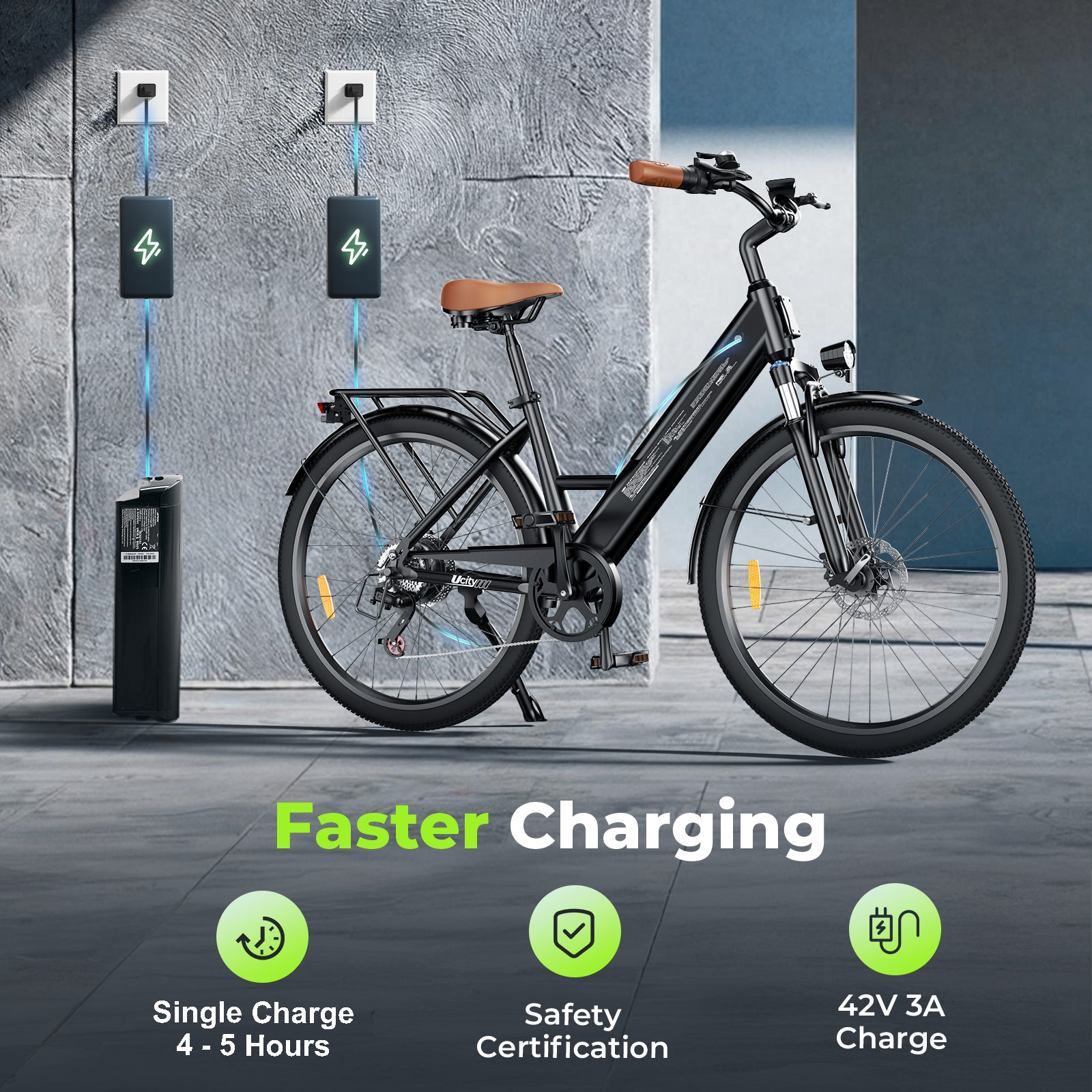 isinwheel Ucitys Electric Cruiser Bike