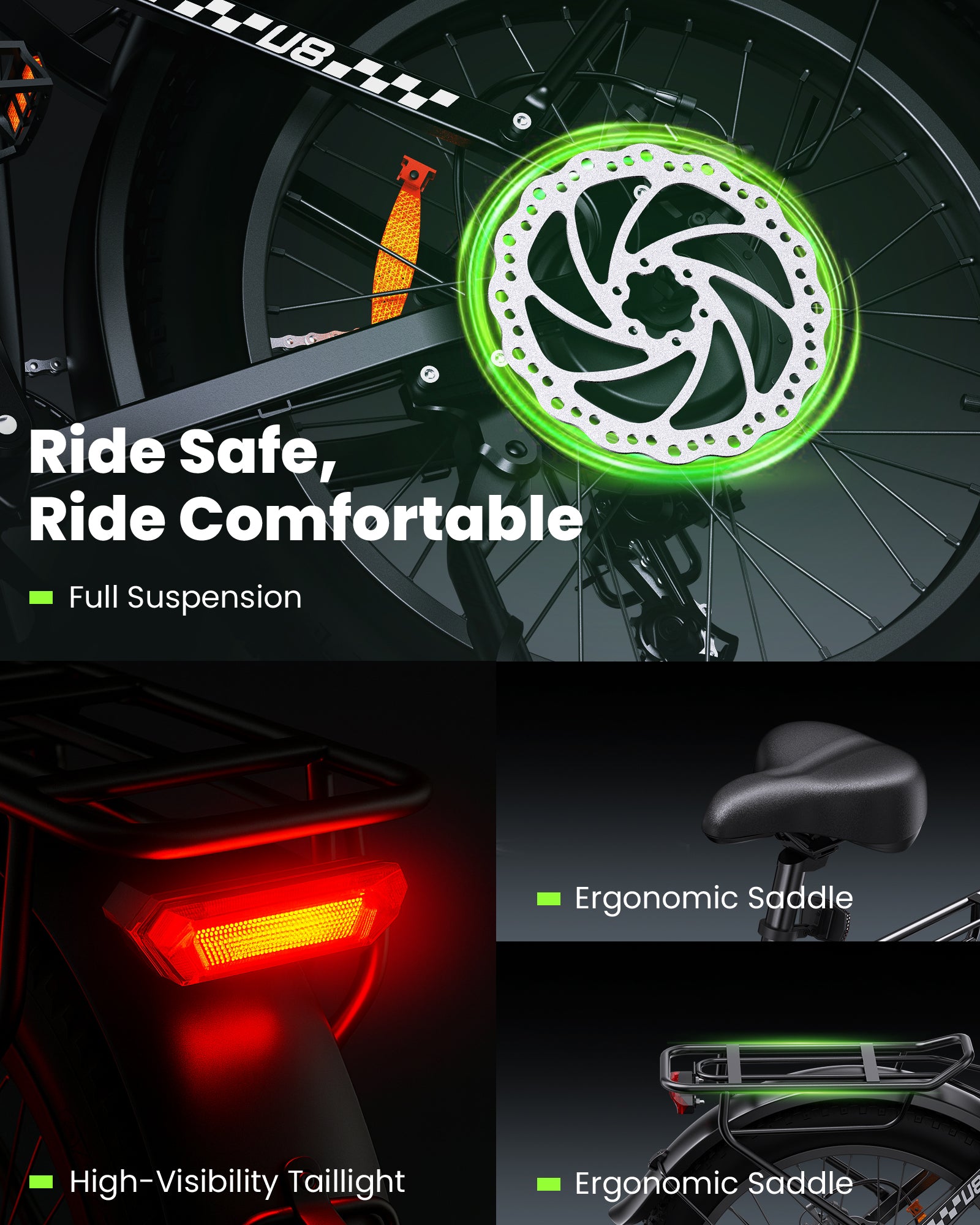 isinwheel U8 Series Electric Bike for Adults