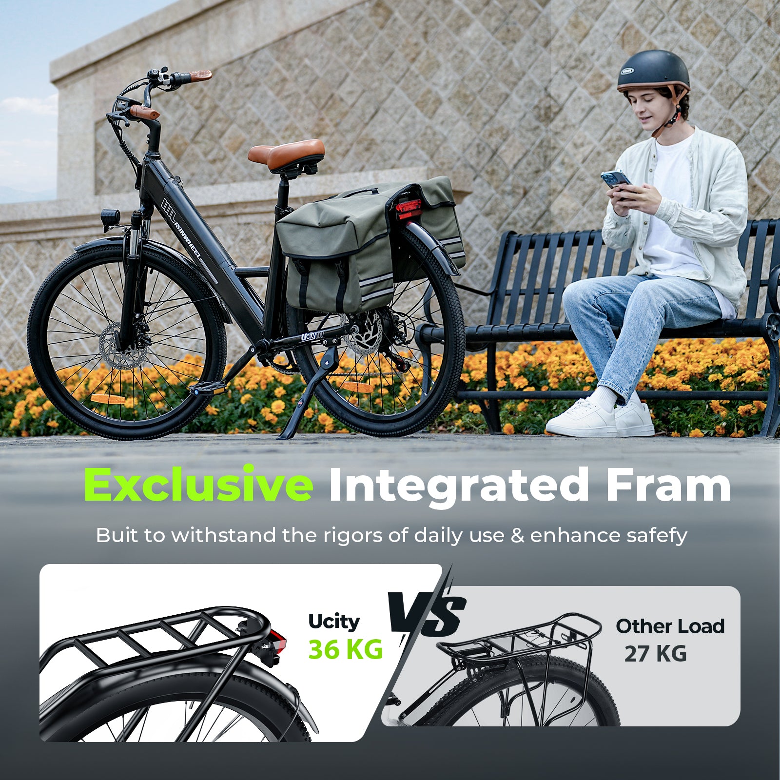isinwheel Ucitys Electric Cruiser Bike