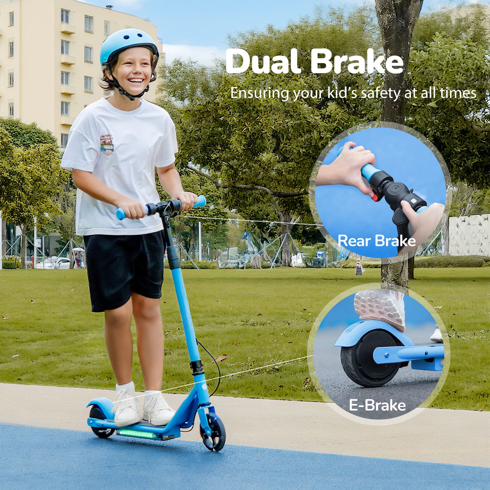 Trottinette électrique isinwheel S2 pour enfants de 6 à 12 ans