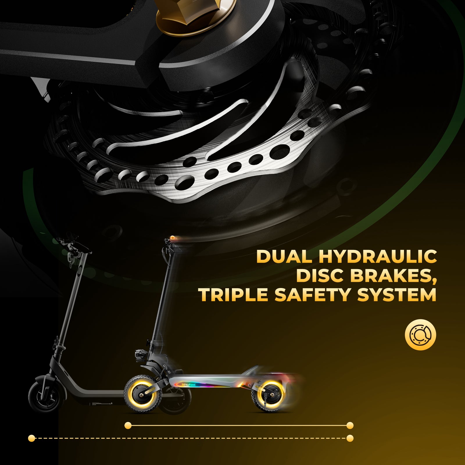 GT4 2400W Dual Motor Off-Road Electric Scooter(🔥 BFCM Sale)