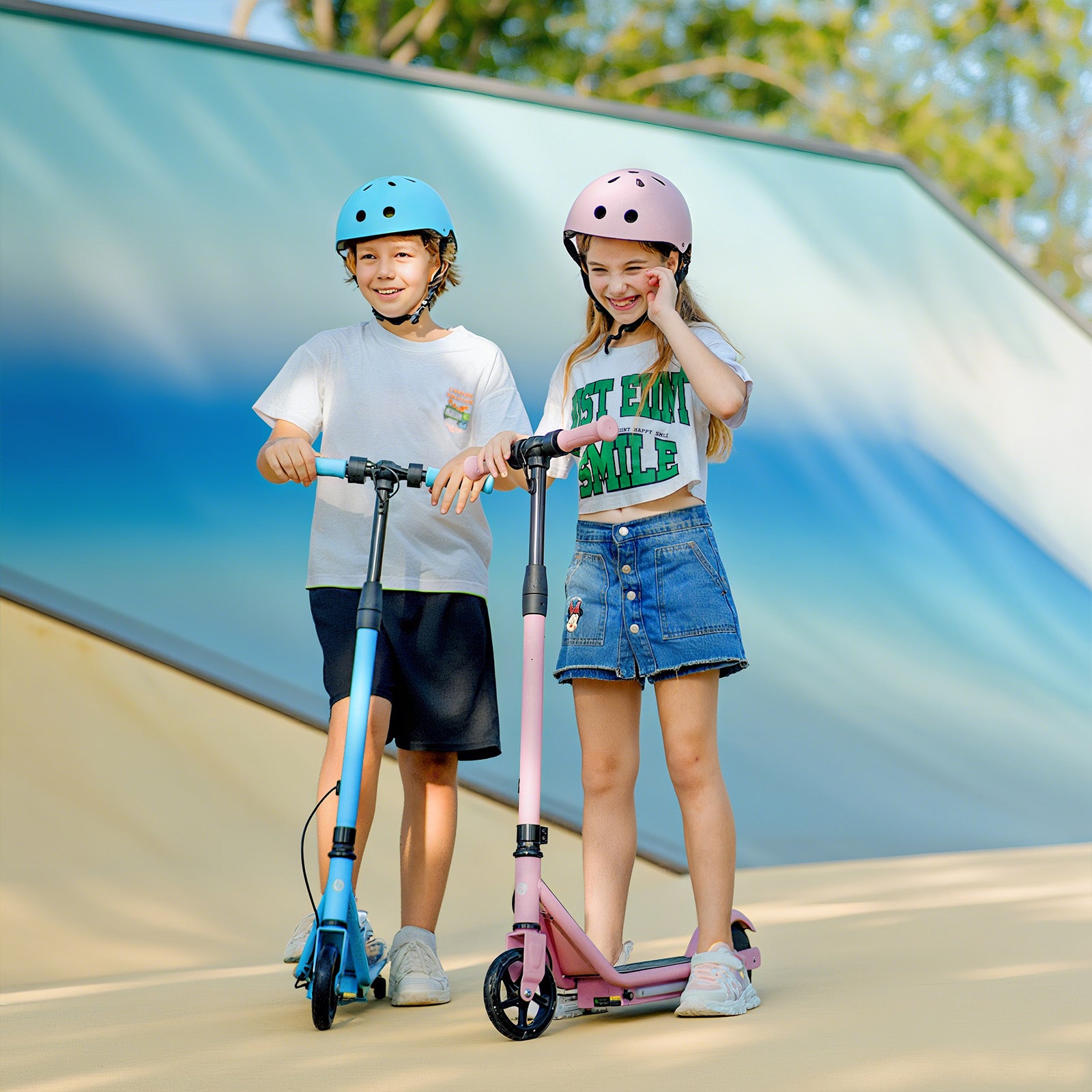 isinwheel S2 Electric Scooter for Kids Ages 6-12