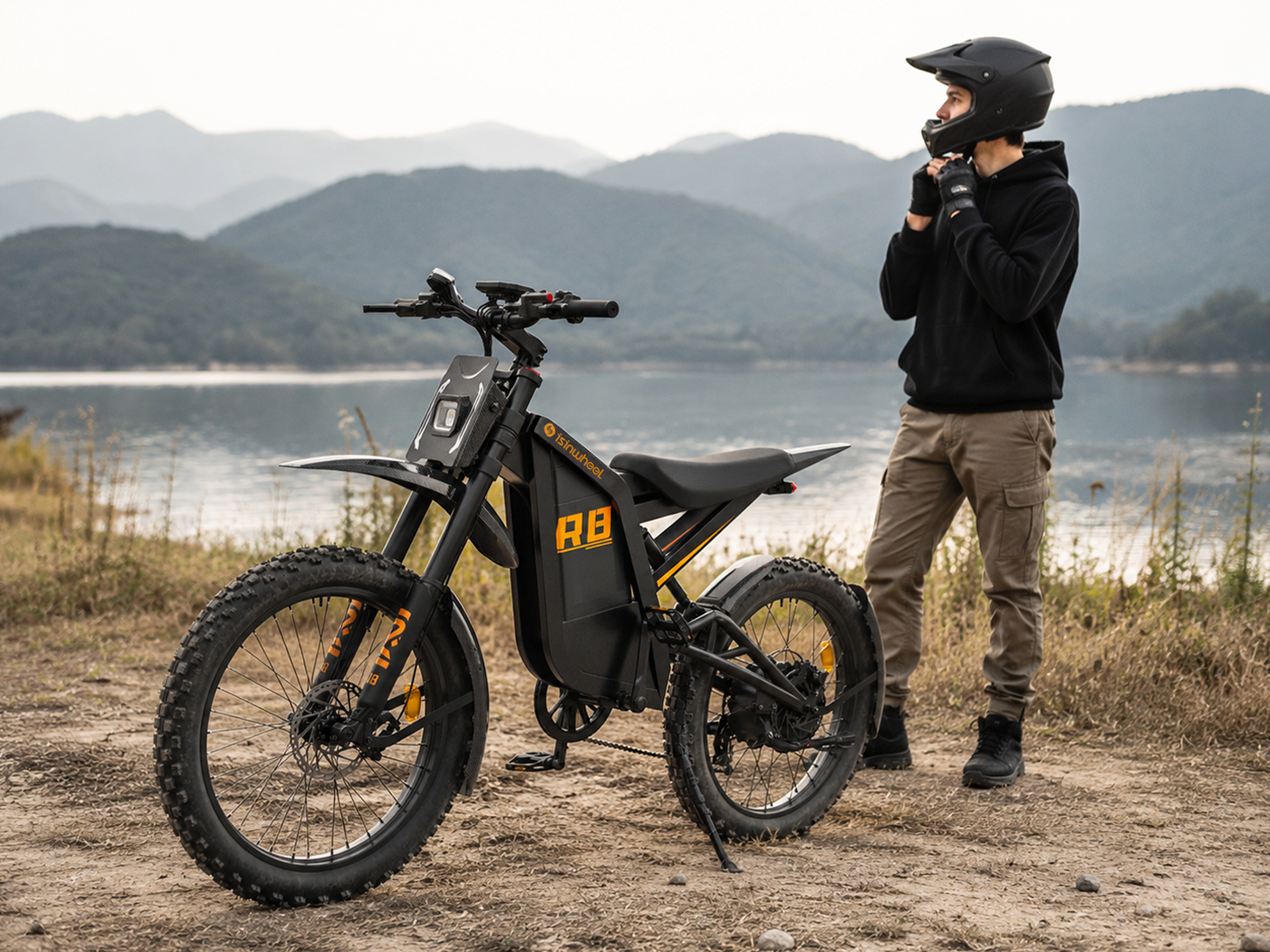 Moto tout-terrain électrique isinwheel R8 3000W