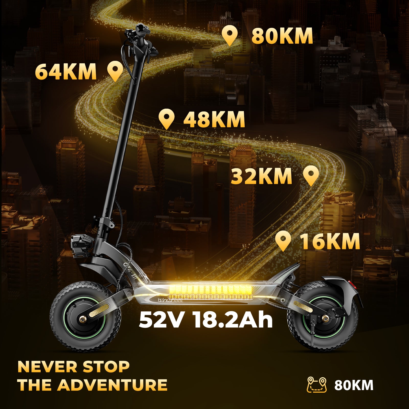 GT4 2400W Dual Motor Off-Road Electric Scooter(🔥 BFCM Sale)