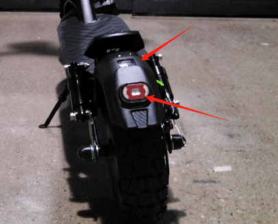 Rear Fender and Tail light for S10Max Electric Scooter