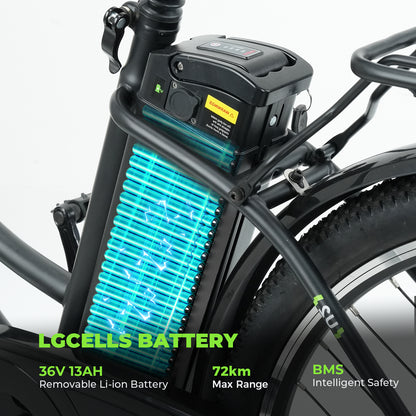 isinwheel U2 500W Electric Cruiser Bike