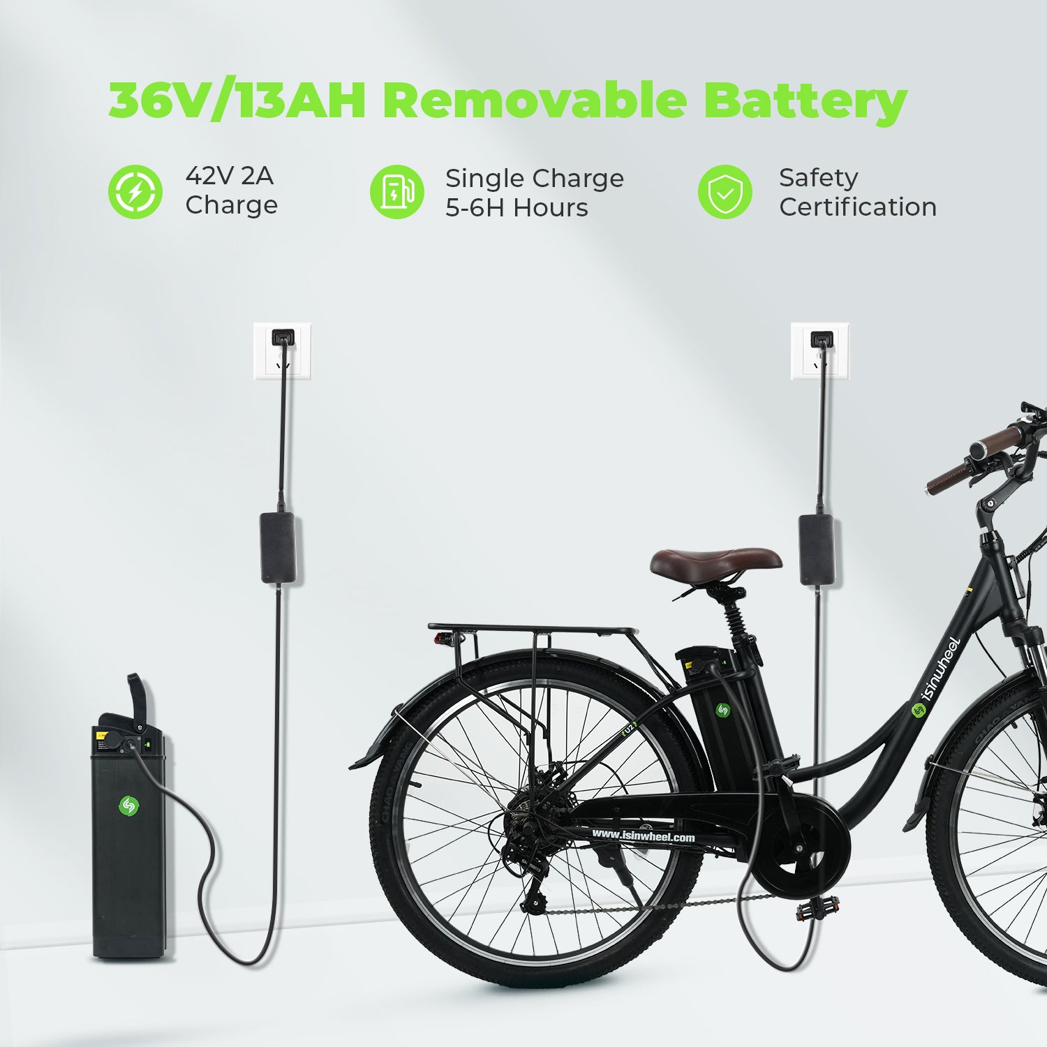 isinwheel U2 500W Electric Cruiser Bike