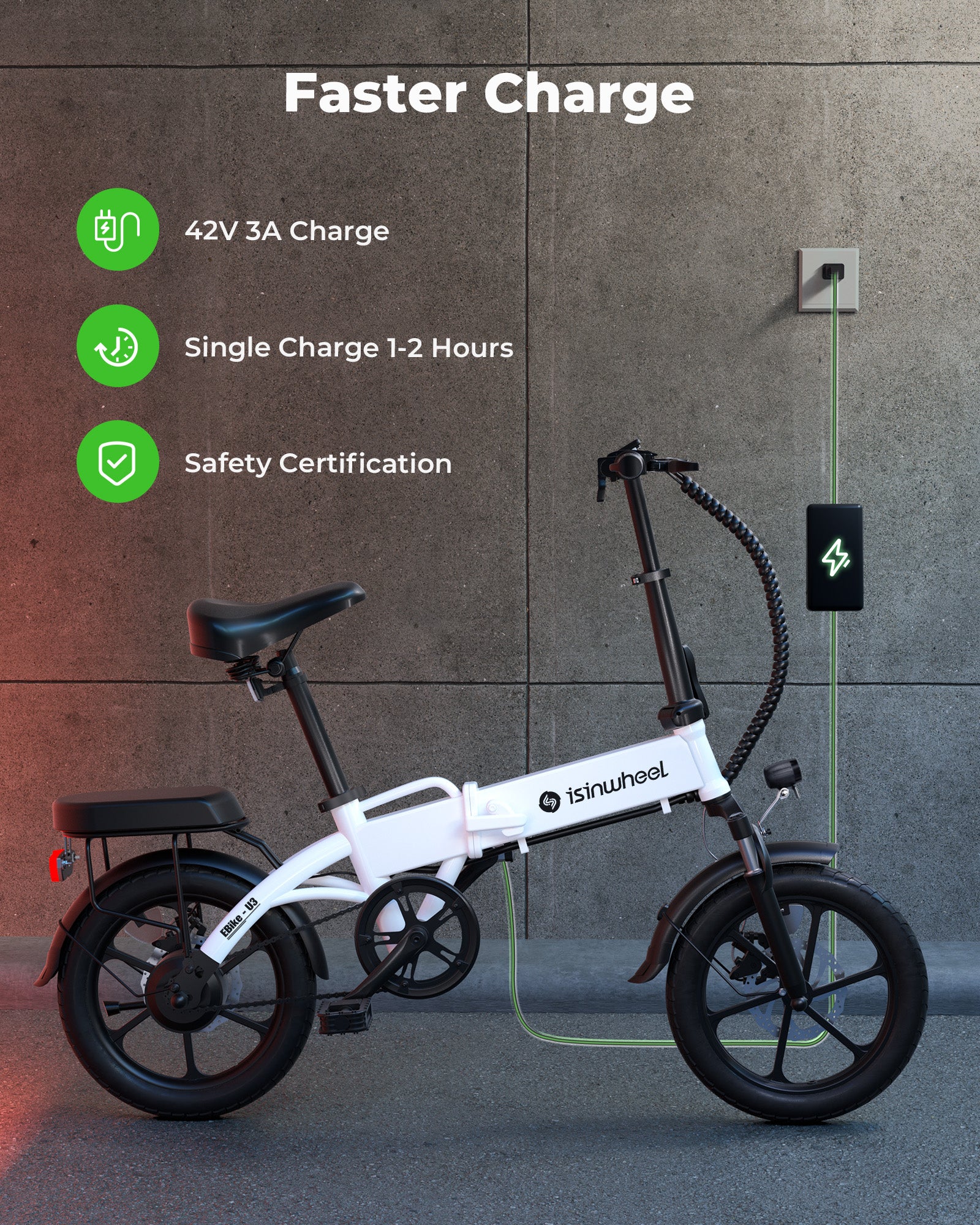 isinwheel U3 Folding Electric Bike