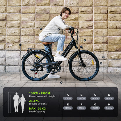 isinwheel Ucity Electric Cruiser Bike