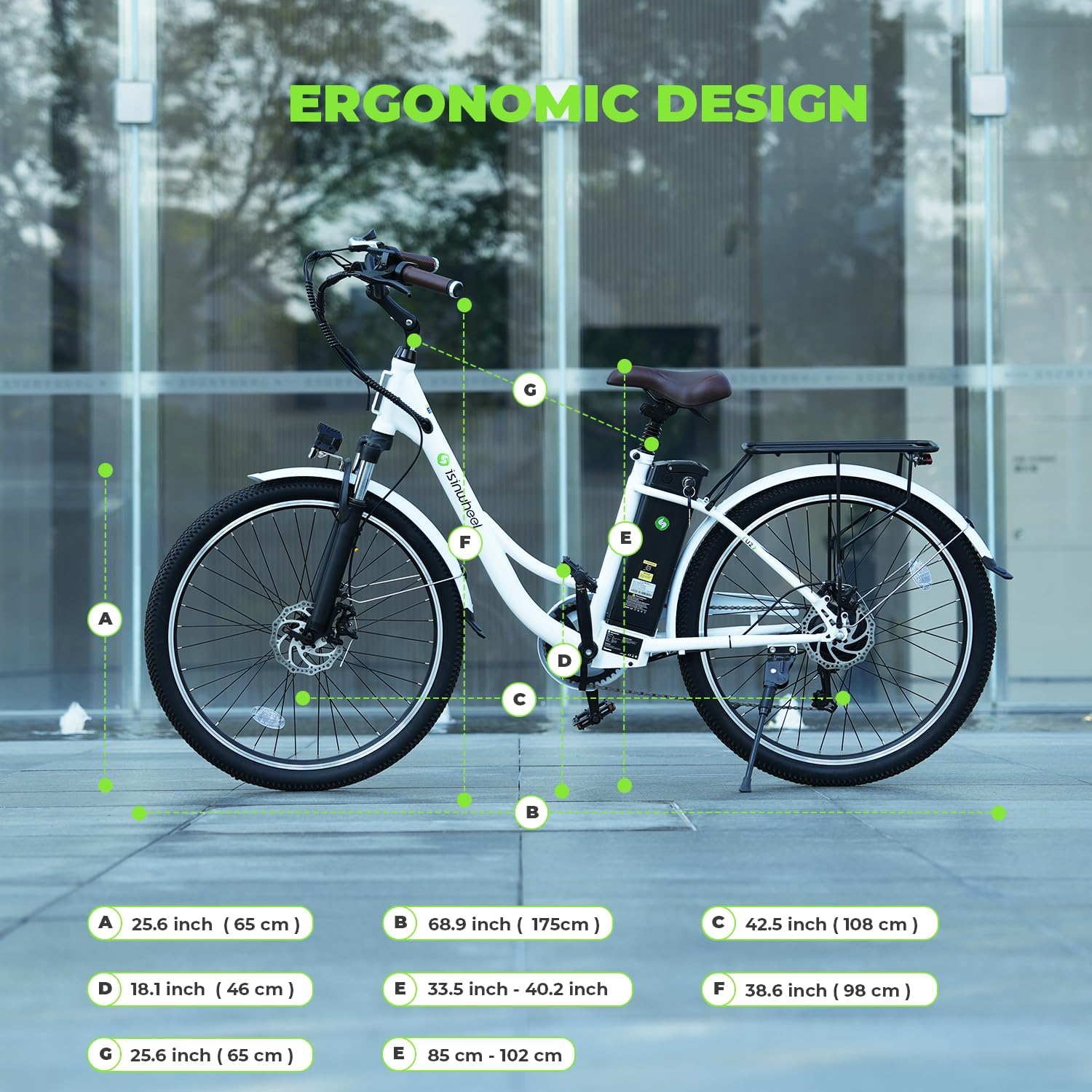 isinwheel U2 500W Electric Cruiser Bike