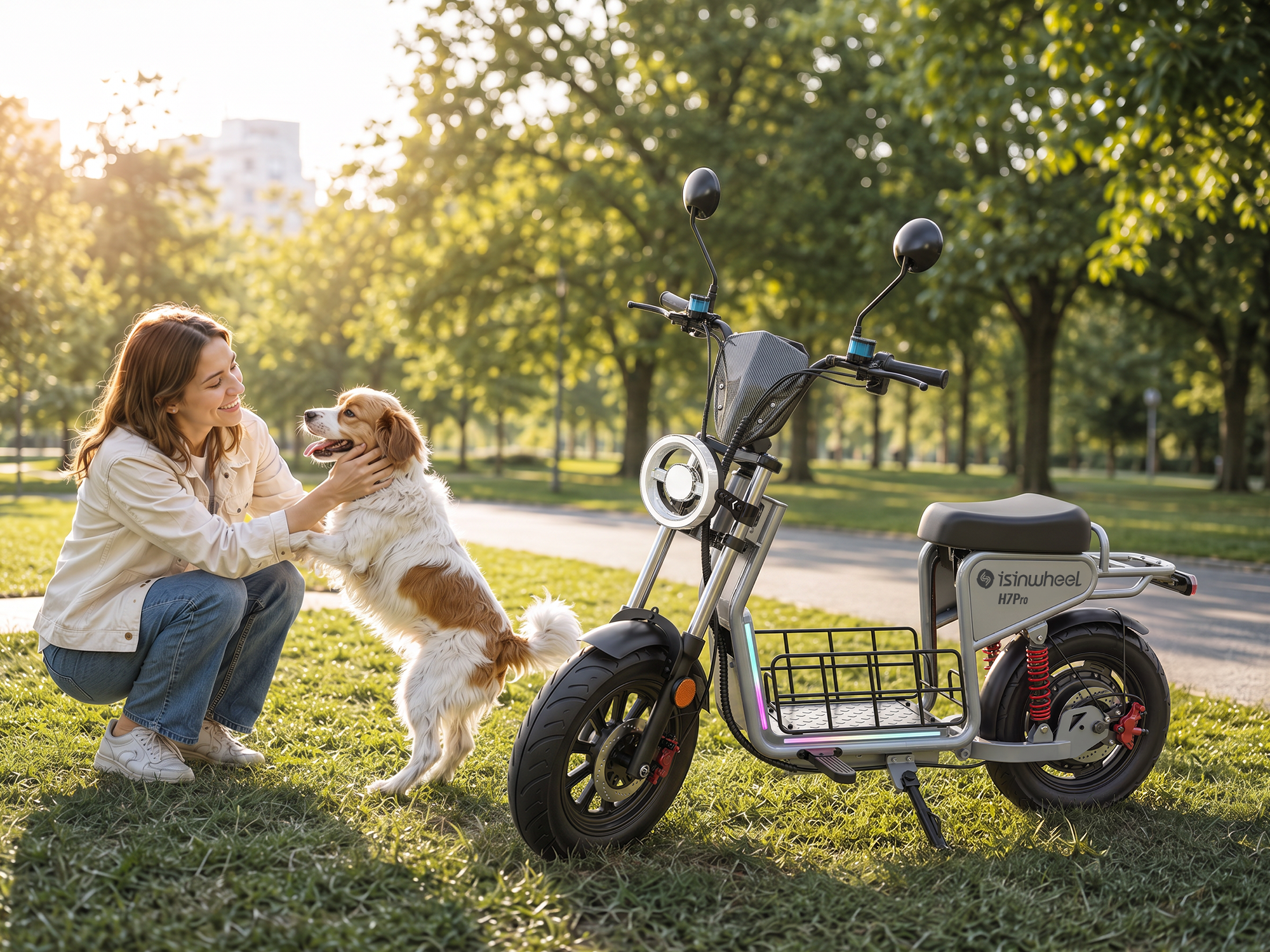 Trottinette électrique haut de gamme isinwheel H7Pro avec siège