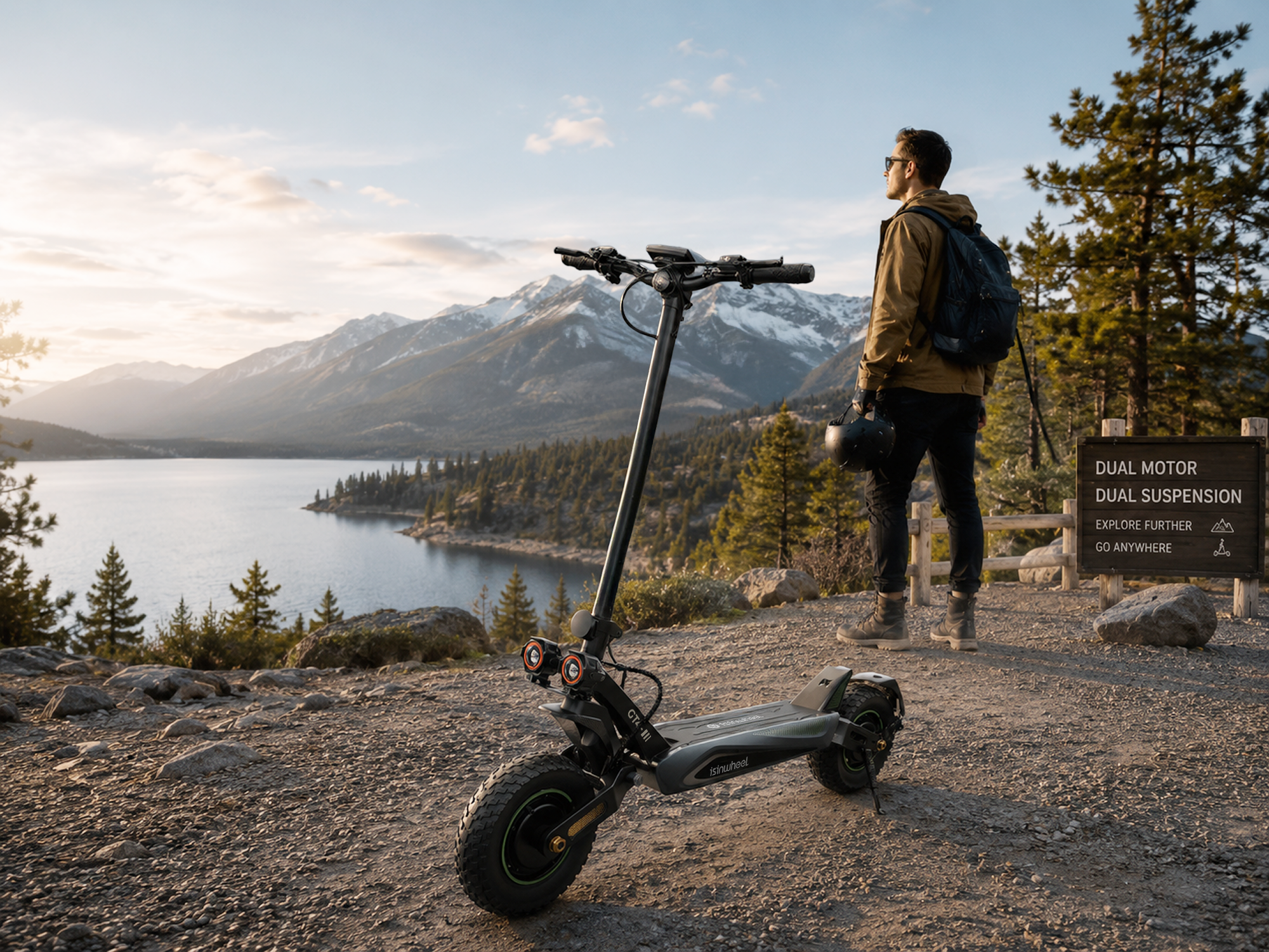 GT4 2400W Dual Motor Off-Road Electric Scooter