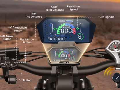 Moto tout-terrain électrique isinwheel R8 3000W