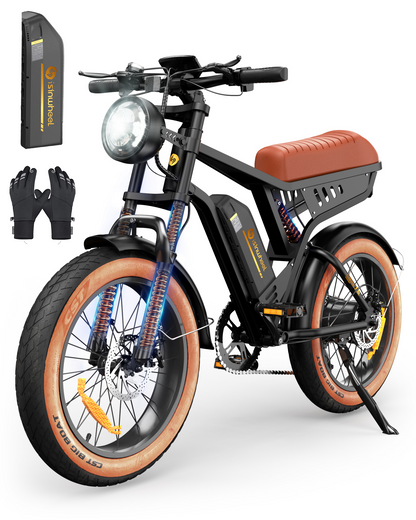 isinwheel R6 Retro Electric Bike  With Battery
