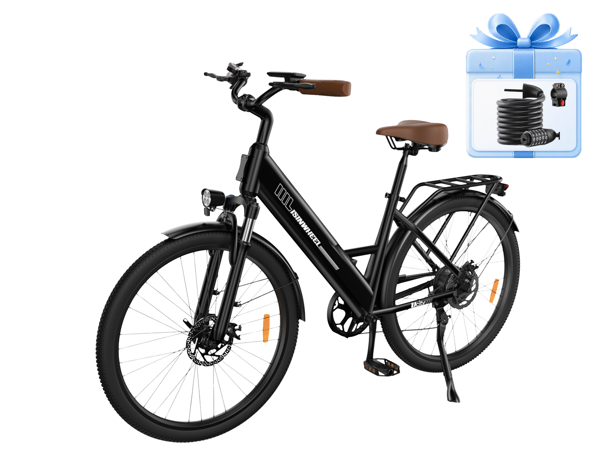 isinwheel Ucitys Electric Cruiser Bike