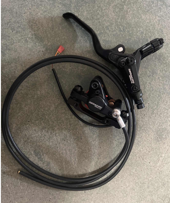 Right-hand hydraulic disc brake (brake lever + cable + hydraulic brake unit) for GT4 DUAL
